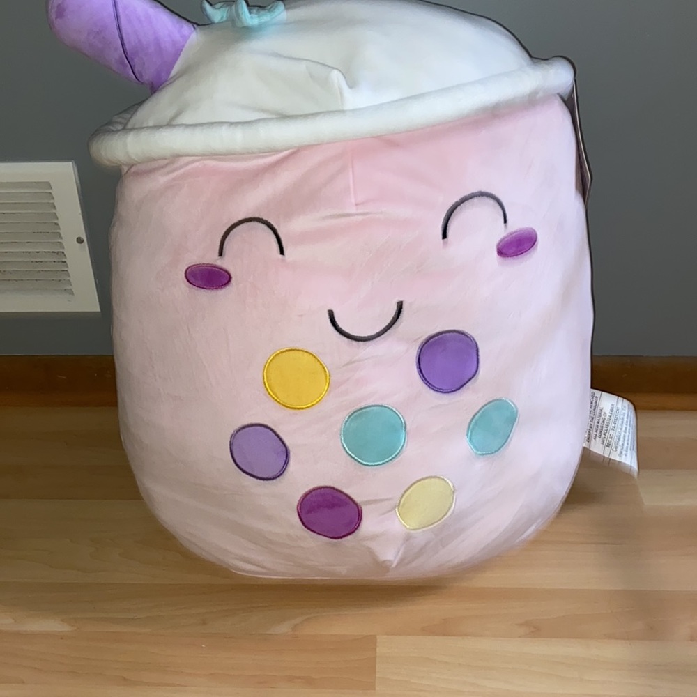 BRAND NEW BOBA TEA FOOD SQUISHIE PLUSH 20”! NWT! SMOKE FREE HOME! - Picture 3 of 5